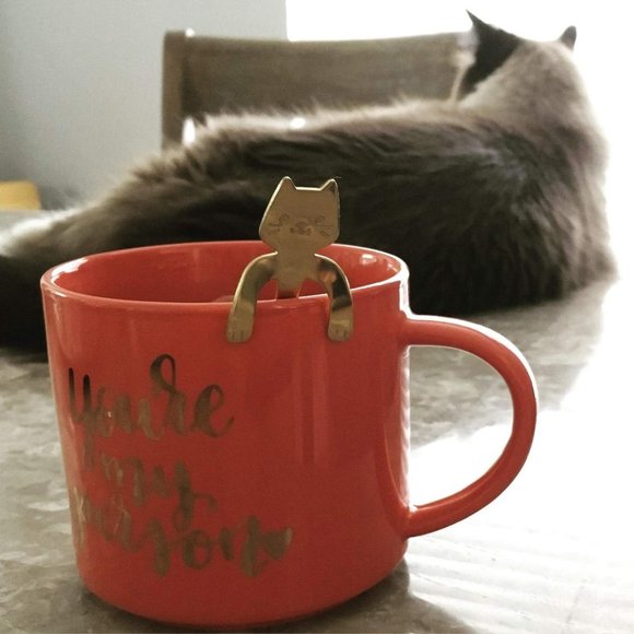 Rose Gold Stainless Steel Cat Spoons - THREE PIECES 🥄🥄🥄 -  NEW! - Picture 7 of 13